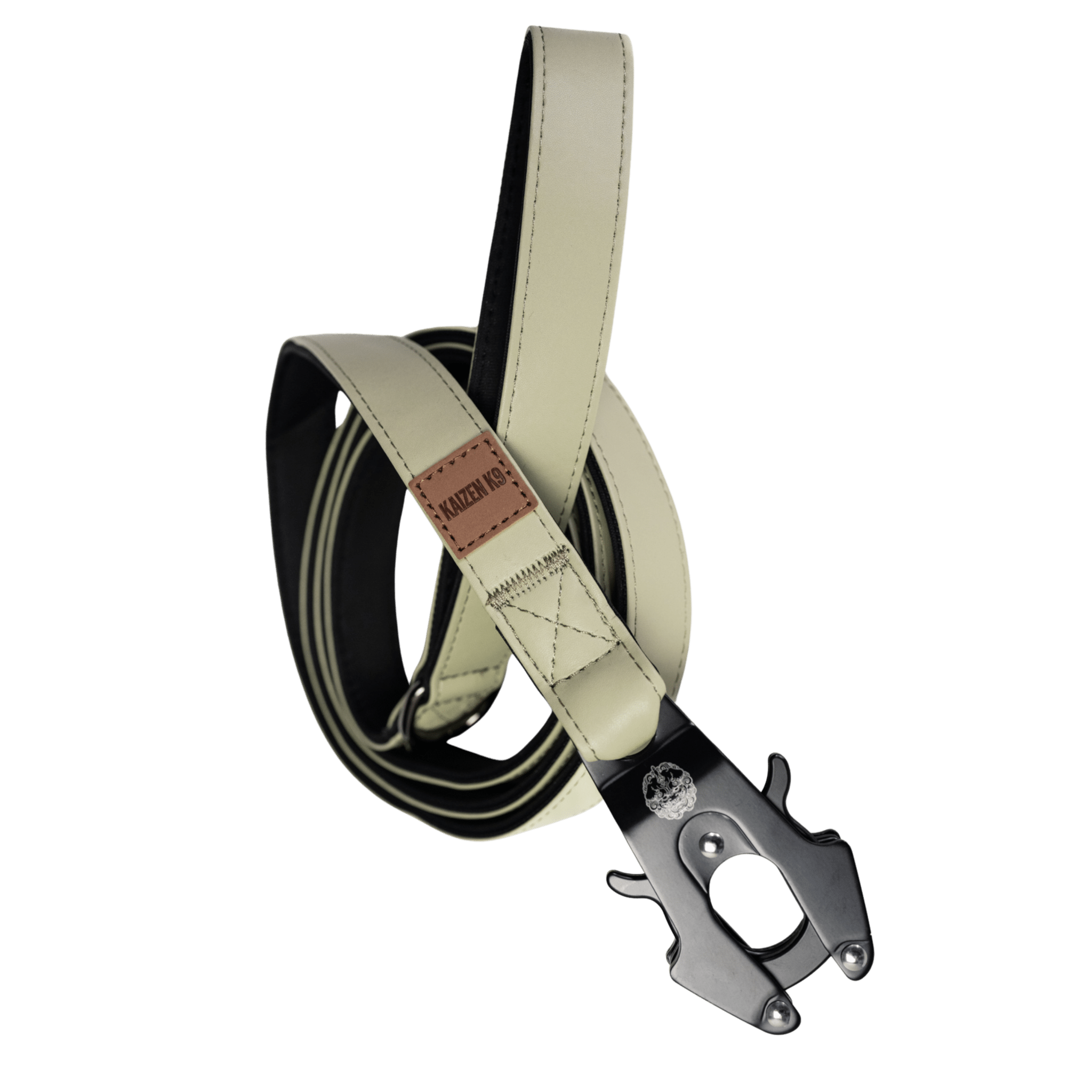 Sage Green - KK9 Leather Leash (6 Foot) - Kaizen K9