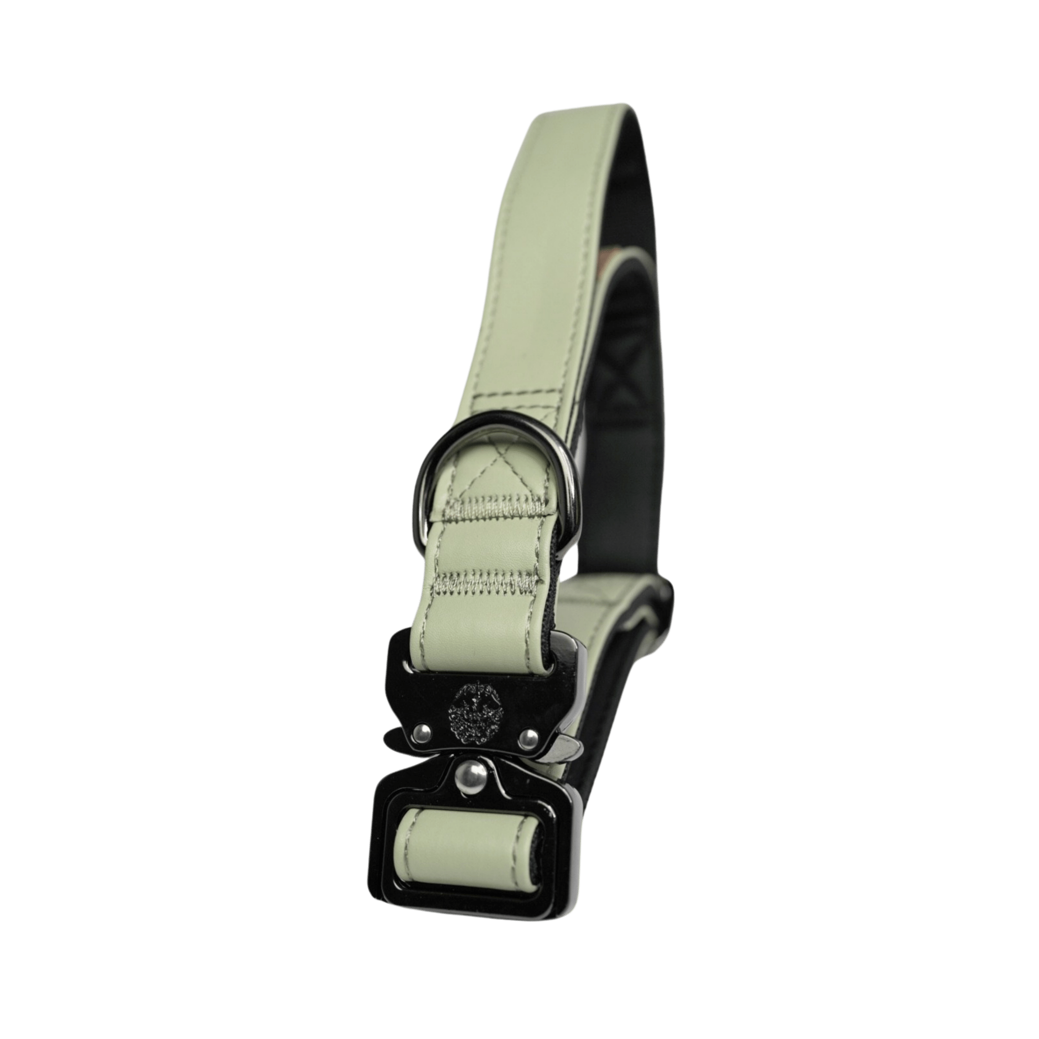 Sage Green - KK9 Leather Tactical Collar (1") - Kaizen K9