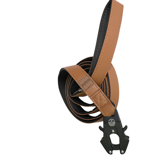 Caramel Brown - KK9 Leather Leash (6 Foot)