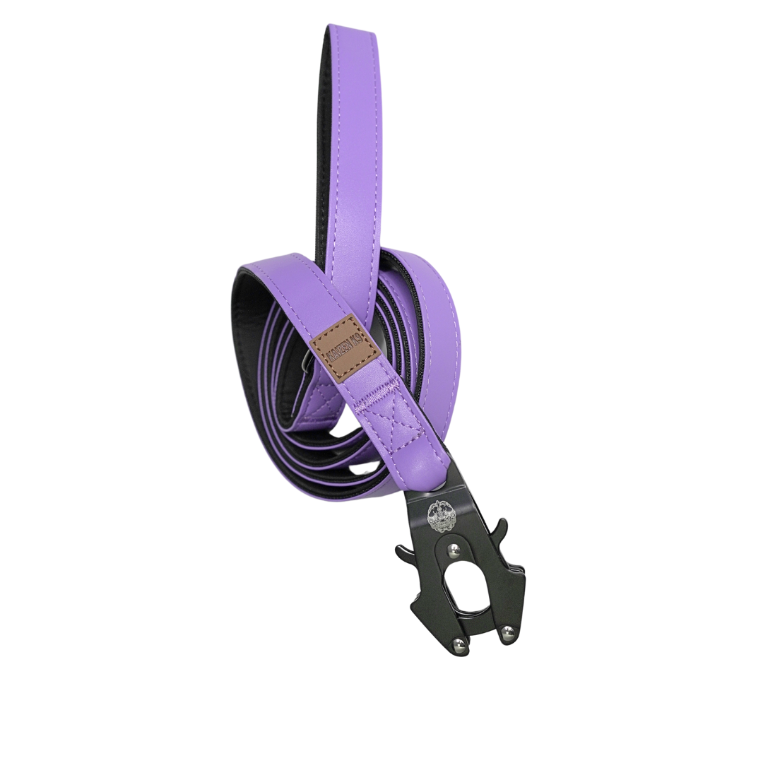 Mystic Purple - KK9 Leather Leash (6 Foot)