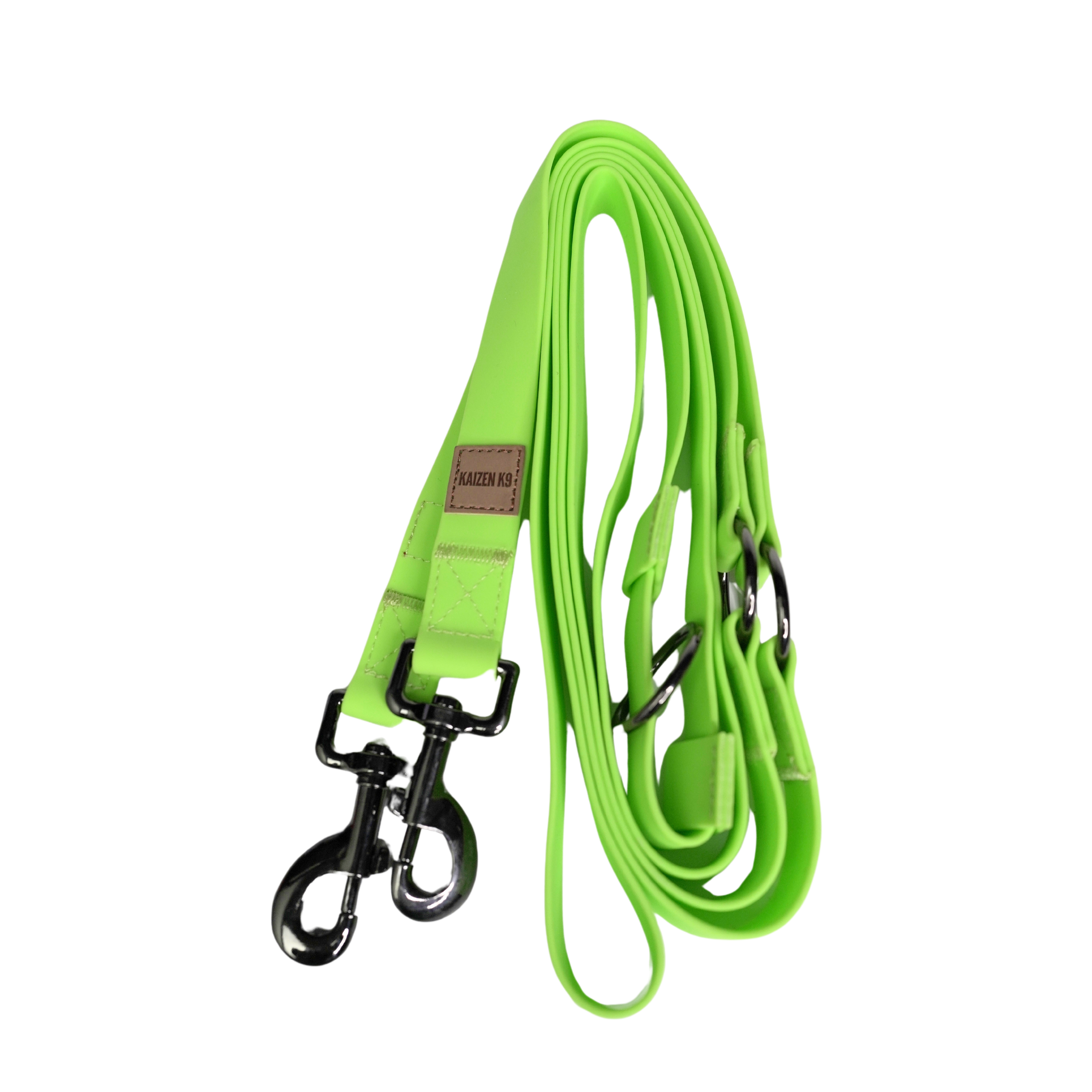Neon Green - KK9 Elemental Wrap Around Leash (10 Foot)
