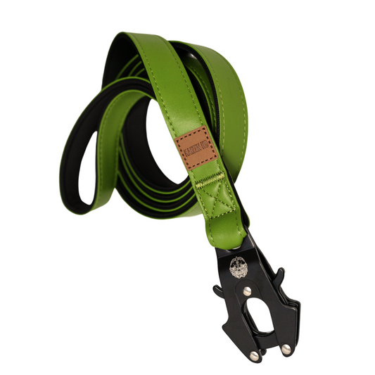 Moss Green - KK9 Leather Leash (6 Foot)