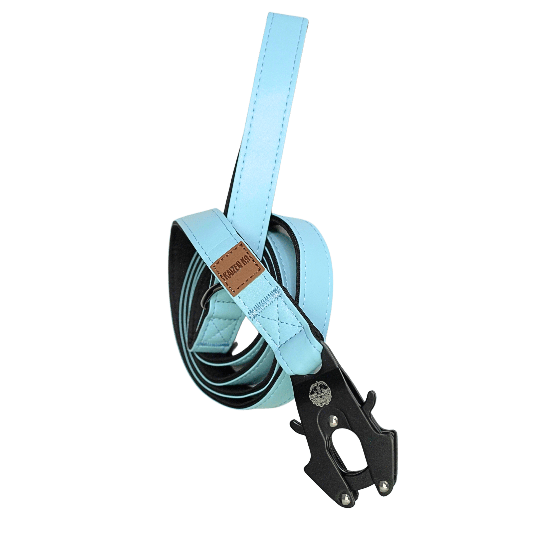 Glacier Blue - KK9 Leather Leash (6 Foot) - Kaizen K9