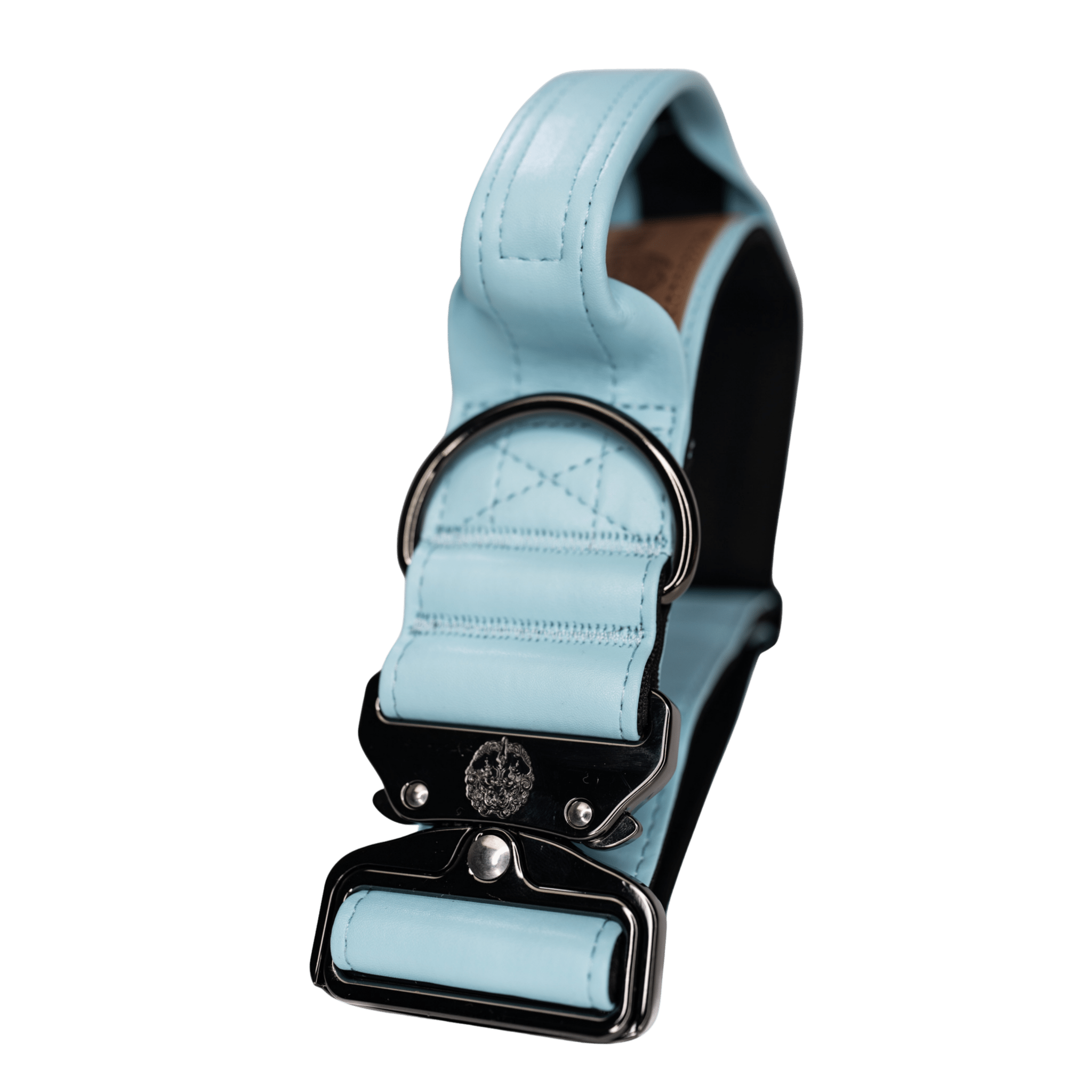 Glacier Blue - KK9 Leather Tactical Collar (1.5" and 2") - Kaizen K9