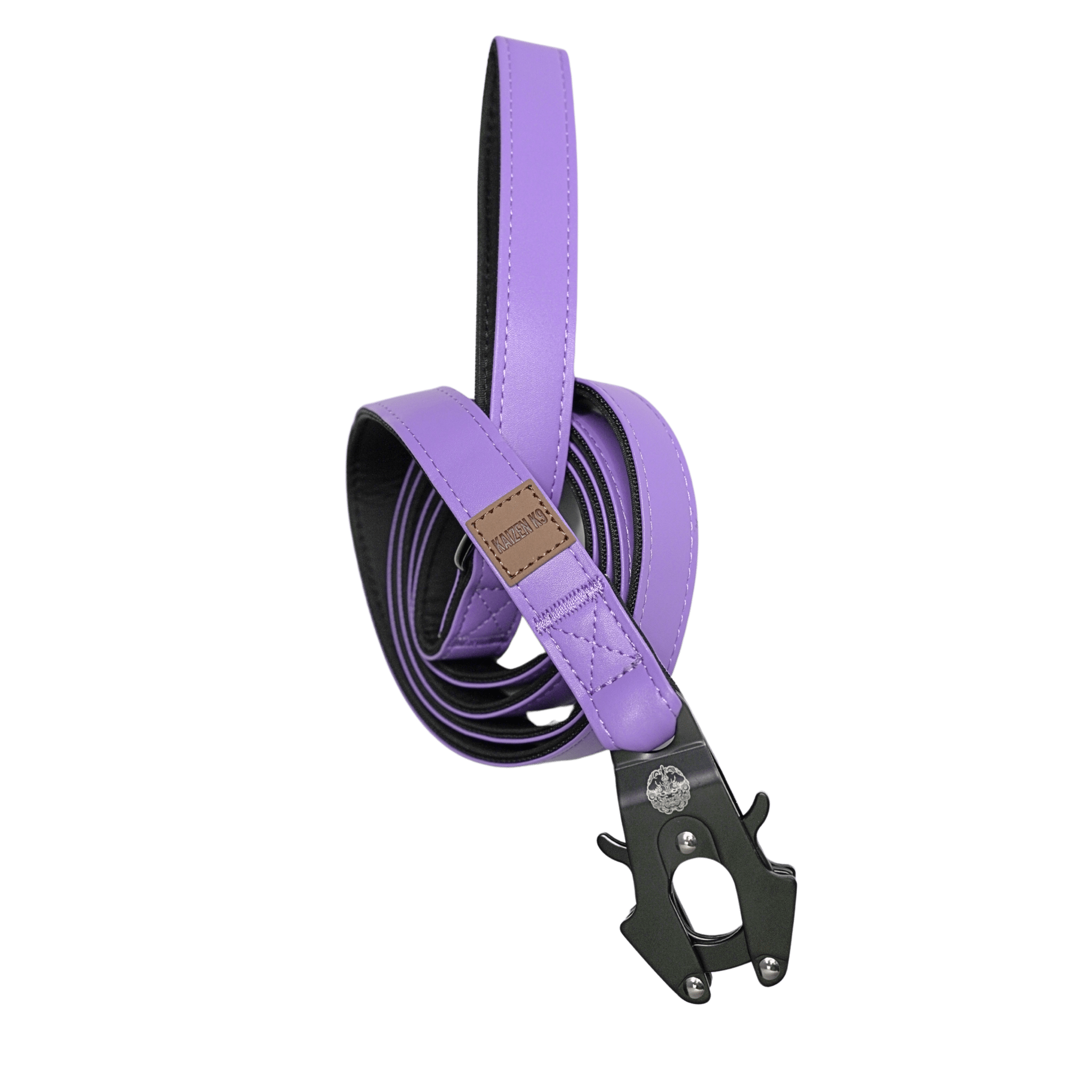 Mystic Purple - KK9 Leather Leash (6 Foot) - Kaizen K9