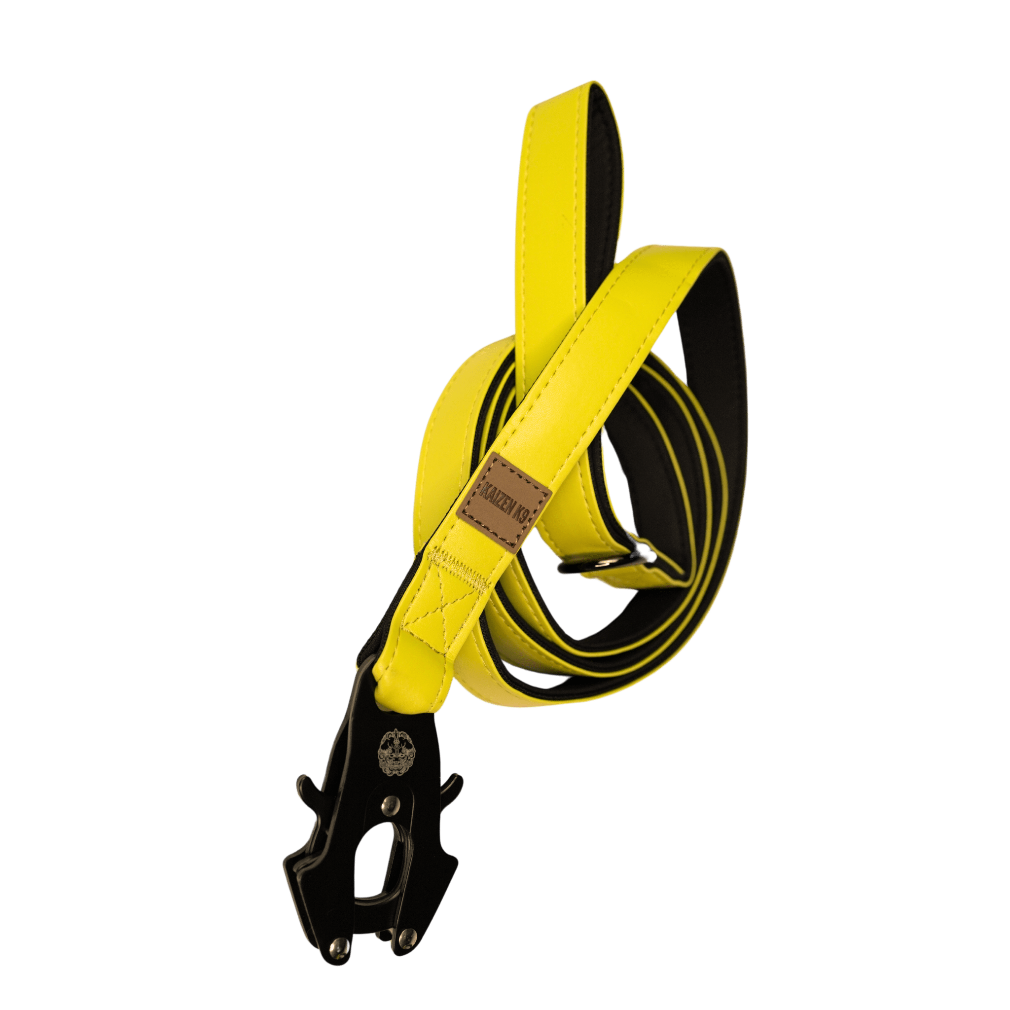 Pollen Yellow - KK9 Leather Leash (6 Foot) - Kaizen K9