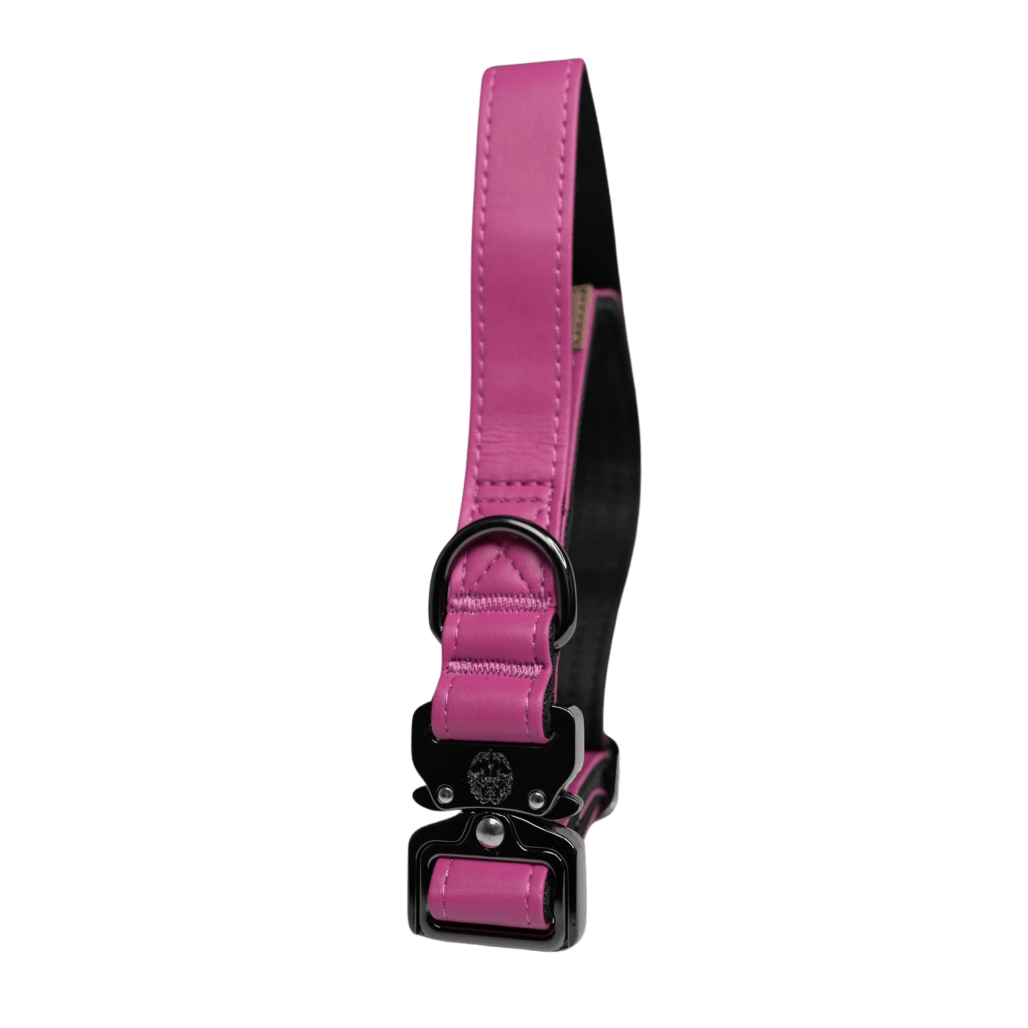 Princess Pink - KK9 Leather Tactical Collar (1") - Kaizen K9