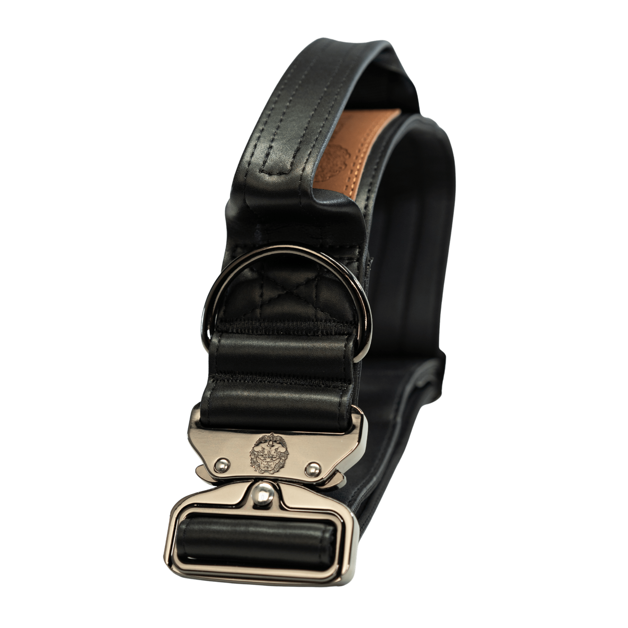 Stealth - KK9 Leather Tactical Collar (1.5" and 2") - Kaizen K9