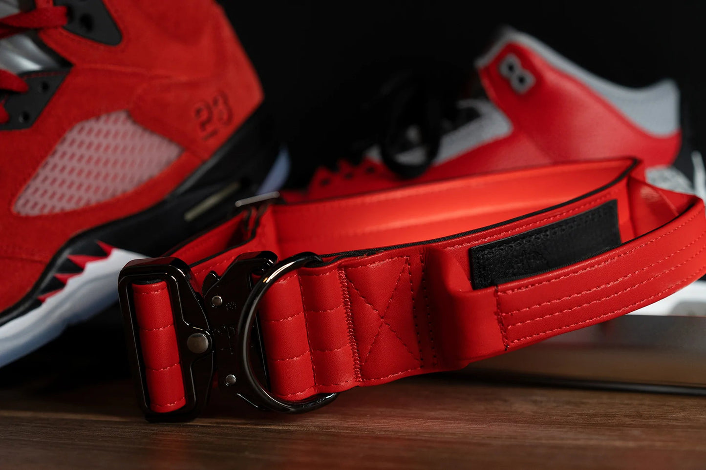 Fire Red - KK9 Tactical Collar V4 (1.5" and 2") - Kaizen K9